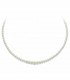 Collana Miluna Perle Diametro 5mm E Oro Bianco 18kt PCL4197