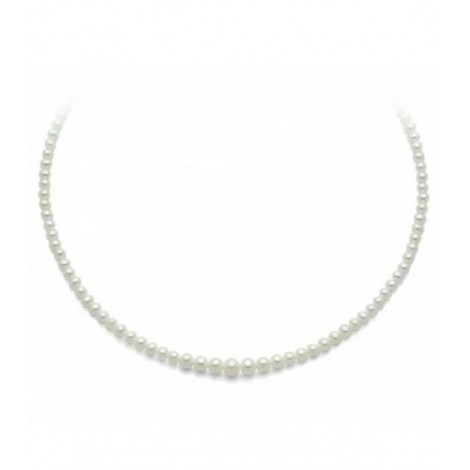 Collana Miluna Perle Diametro 5mm E Oro Bianco 18kt PCL4197