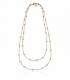 Unoaerre Fashion Jewellery Bronzo Dorato Collana Lunga Donna Perle Naturali