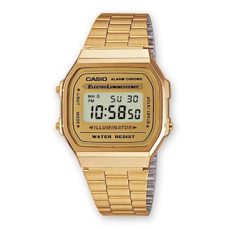 Orologio Unisex Casio Iconic Oro Satinato A168WG-9EF