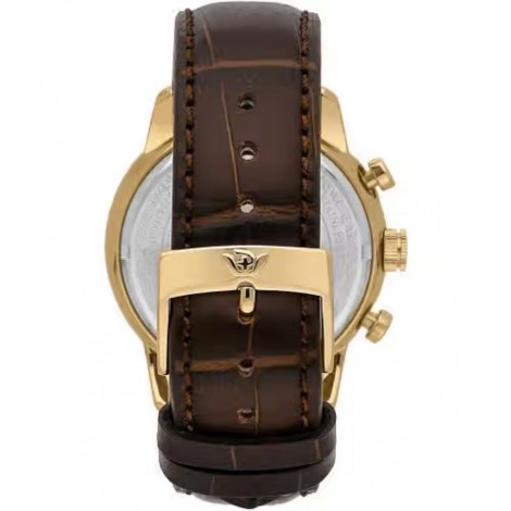 Orologio Philip Watch Caribe Acciaio Gold Pelle Marrone Uomo R82716500001