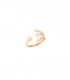 Anello Dodo Collezione Stellina Oro Rosa 9kt Tre Perle Di Cristallo