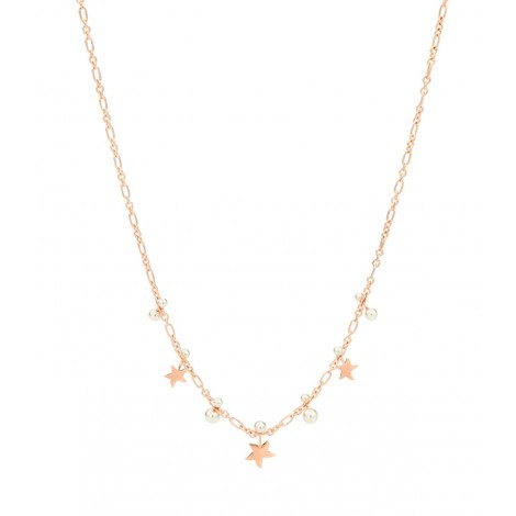 Collana Dodo Collezione Stellina Oro Rosa 9kt Perle Di Cristallo