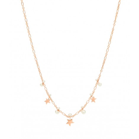 Collana Dodo Collezione Stellina Oro Rosa 9kt Perle Di Cristallo