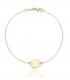 Bracciale Iniziale Medaglietta Oro Giallo