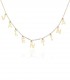 Collana Nome Oro Giallo 9kt con Lettere Pendenti