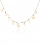 Collana Iniziale Con Cuore Oro - Ciondolo Personalizzato Per Donna, Acciaio Inossidabile - Foto 2