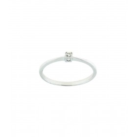 Anello Donna Raggi Solitario Diamante 0,05 G SI