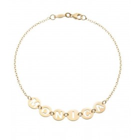Bracciale con Frase Nome in Oro Giallo