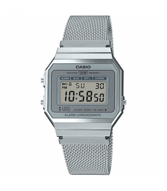 Orologio Unisex Casio Vintage Maglia Milano Silver A700WEM-7AEF Orologio Unisex Casio Vintage Maglia Milano Silver A700WEM-7AEF