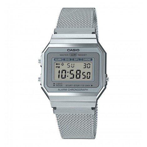 Orologio Unisex Casio Vintage Maglia Milano Silver A700WEM-7AEF