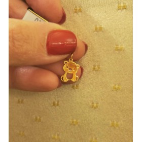 Ciondolo Raggi Orsetto Oro Giallo 9Kt