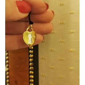Ciondolo Cuore Madreperla Oro Giallo 9Kt