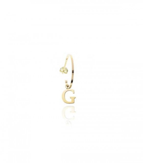 Miore Collana Con Iniziale A In Oro Giallo 9 Carati 375 Catenina Da 42 Cm Ciondolo A Forma Di