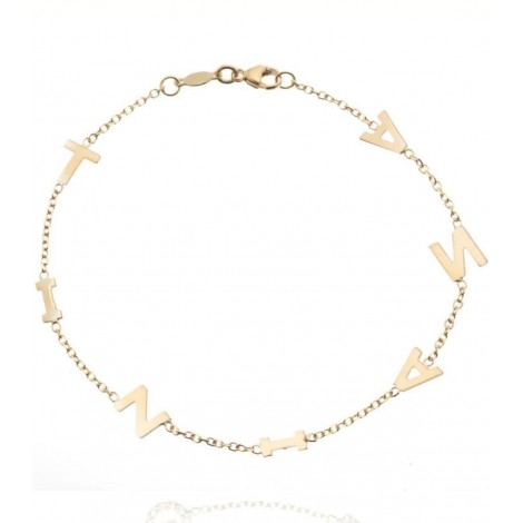 Bracciale in Oro Giallo 9kt con Nome