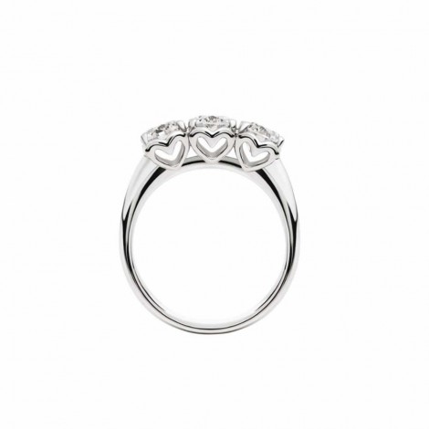 Anello ReCarlo Trilogy Anniversary Oro Bianco 18 Kt Diamante 0,57ct F VS  R01TY014/057