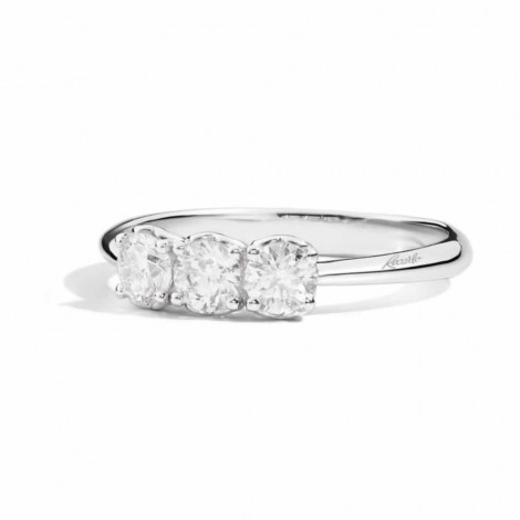 Anello ReCarlo Trilogy Anniversary Oro Bianco 18 Kt Diamante 0,57ct F VS  R01TY014/057