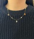 Collana Donna Raggi Tondi Pendenti Oro Giallo 9kt