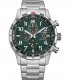 Orologio Citizen Eco Drive Uomo Aviator Silver Verde CA0791-81X