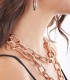 Unoaerre Fashion Jewellery Bronzo Dorato Rosa Collana Lunga Donna