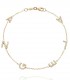 Bracciale con Nome in Oro Giallo 9kt e Zirconi