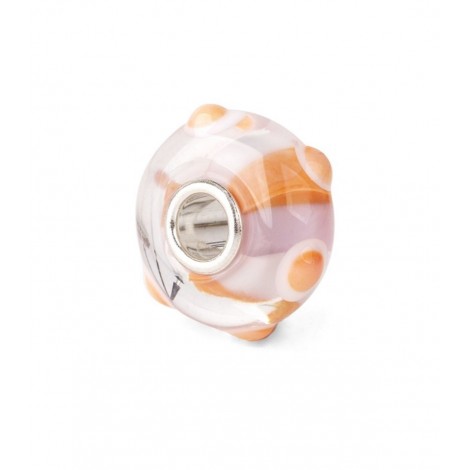 Beads Thun By Trollbeads Pois Corallo Argento 925 Vetro TGLBE-20304