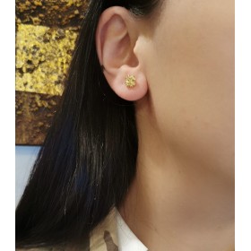 Orecchini Donna Raggi Oro 9k Quadrifoglio Oro Giallo