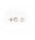 Orecchini Perle Giapponesi Akoya Oro Bianco 18kt Ø 7,5-8 mm Brillanti 0,06ct