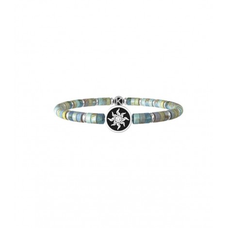 Bracciale Kidult Uomo Sole New Beginning Diaspro Azzurro 732051