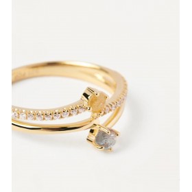 Anello PDPAOLA Juno Patio Gold Pietre Colorate AN01-644-12
