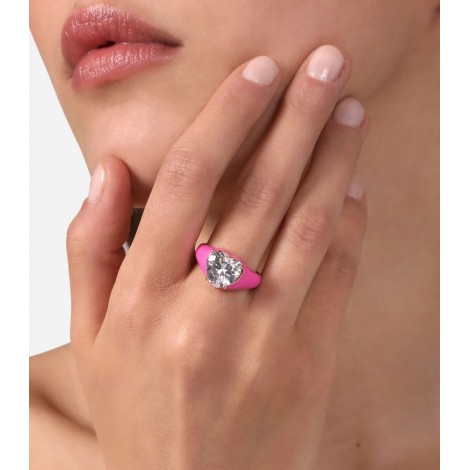 Anello Chiara Ferragni Bold Love Parade Edizione Limitata Smalto Rosa J19AVI40012