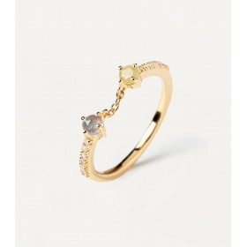 Anello PDPAOLA Juno Zena Gold Pietre Colorate AN01-652-12