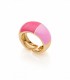 Unoaerre Anello Bronze Dorato Smalto Rosa