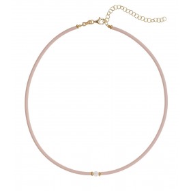 Collana Alisia Amity Dorata Caucciù Avorio AL3264