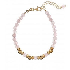 Bracciale Alisia Riley Quarzo Rosa Argento Dorato AL3146