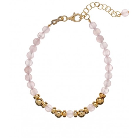 Bracciale Alisia Riley Quarzo Rosa Argento Dorato AL3146