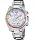 Orologio Festina Boyfriend Rainbow Madreperla Acciaio Zirconi Colorati F20606/2