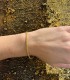 Bracciale Raggi Catena Spiga in Oro Giallo 9kt indossato