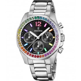 Orologio Festina Boyfriend Rainbow Acciaio Zirconi Colorati F20606/3