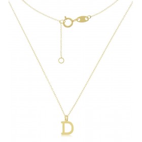 Collana Lettera D Oro Giallo 9kt 9V/9GAG52798