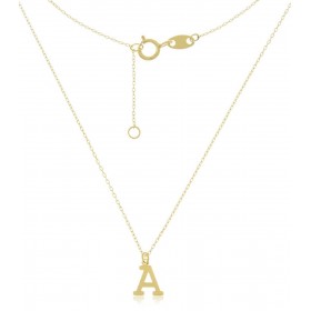 Collana Lettera A Oro Giallo 9kt 9V/9GAG52798