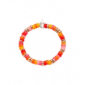 Bracciale Dodo Rondelle Plastica Riciclata Argento Dorato Rosa