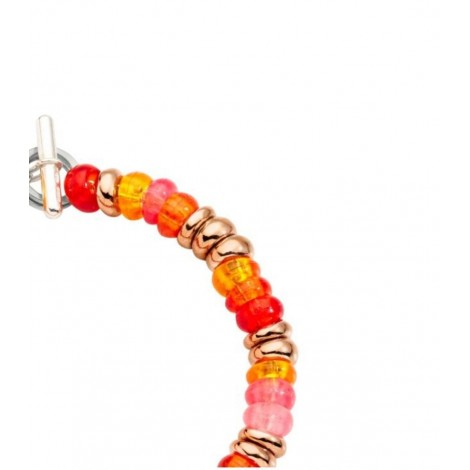 Bracciale Dodo Rondelle Plastica Riciclata Argento Dorato Rosa