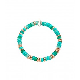 Bracciale Dodo Rondelle Plastica Riciclata Argento Dorato Rosa Azzurro