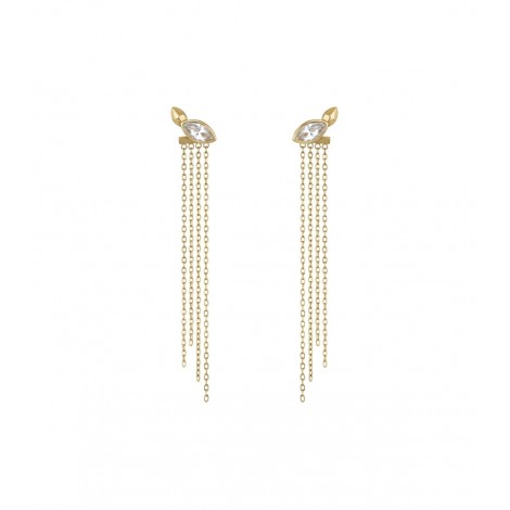Orecchini Breil Giulia Salemi Golden Cascade My Lucky Collection TJ3185