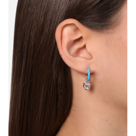 Orecchini Chiara Ferragni Love Parade Edizione Limitata Zirconi  Blu 22 mm J19AVI12