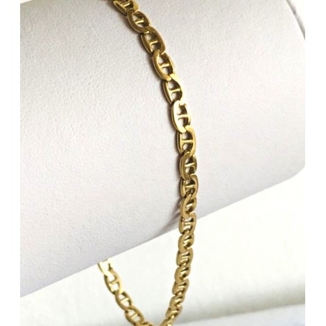 Bracciale Raggi Oro Giallo 18kt Maglia Marina Piatta