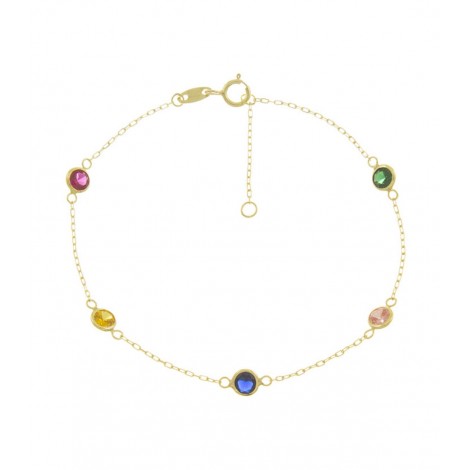 Bracciale Oro Giallo 9kt  Pietre Colorate 9PUL52787