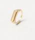 Anello PDPAOLA Ribbon Stamp Gold Argento AN01-625-12
