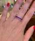 Anello Donna Davite & Delucchi Oro Bianco Diamanti e Rubini AA029855RBS indossata